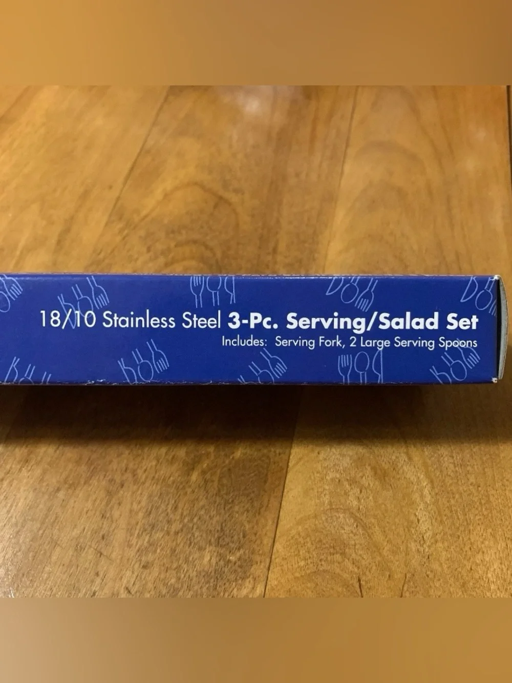 3 pc set Oneida SARATOGA Flatware Casserole Spoons & Cold Meat Serving Fork NEW